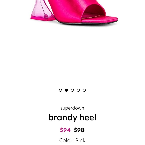 superdown brandy heel in Pink - Picture 4 of 5